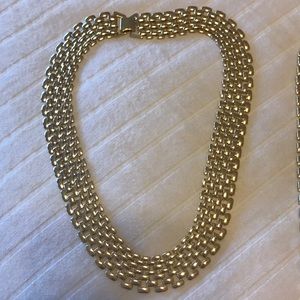 Matching necklace and bracelet